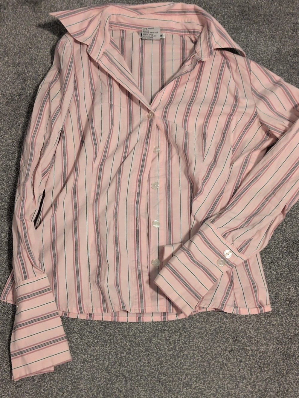 Byerwear Vintage Pink Button Down Top Size Medium